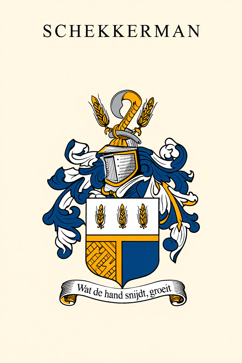 Familiewapen van de achternaam SCHEKKERMAN