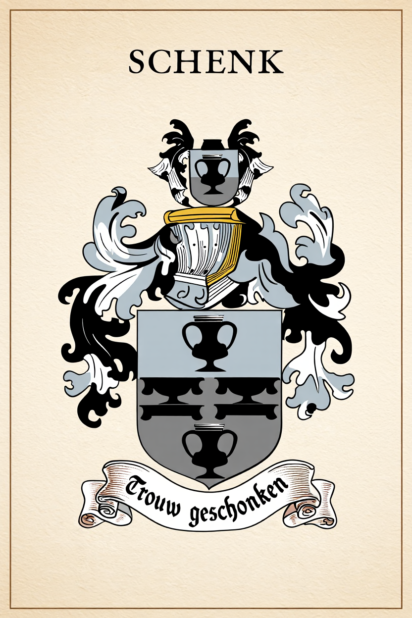 Familiewapen van de achternaam SCHENK