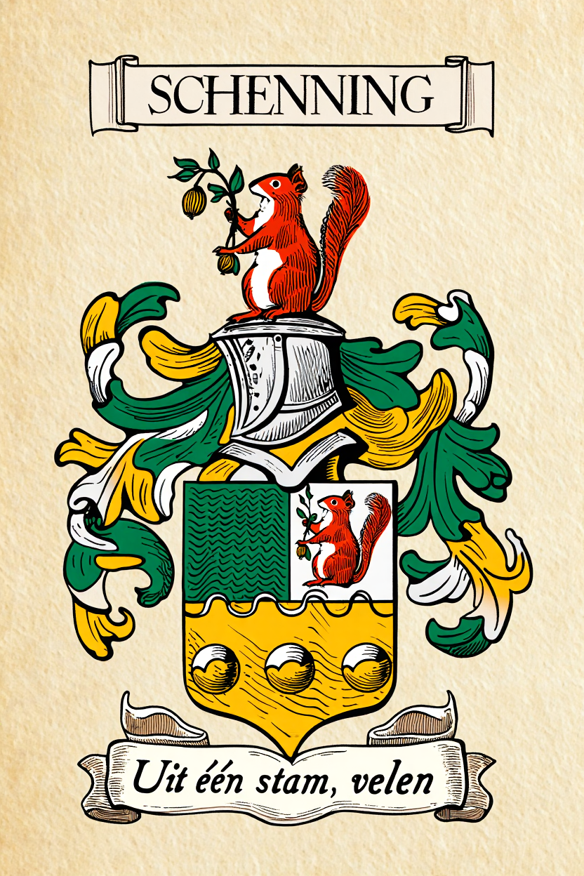 Familiewapen van de achternaam SCHENNING