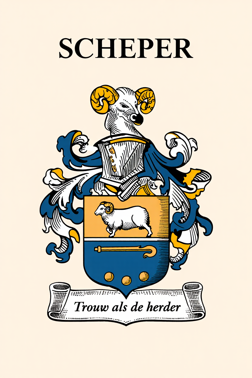 Familiewapen van de achternaam SCHEPER