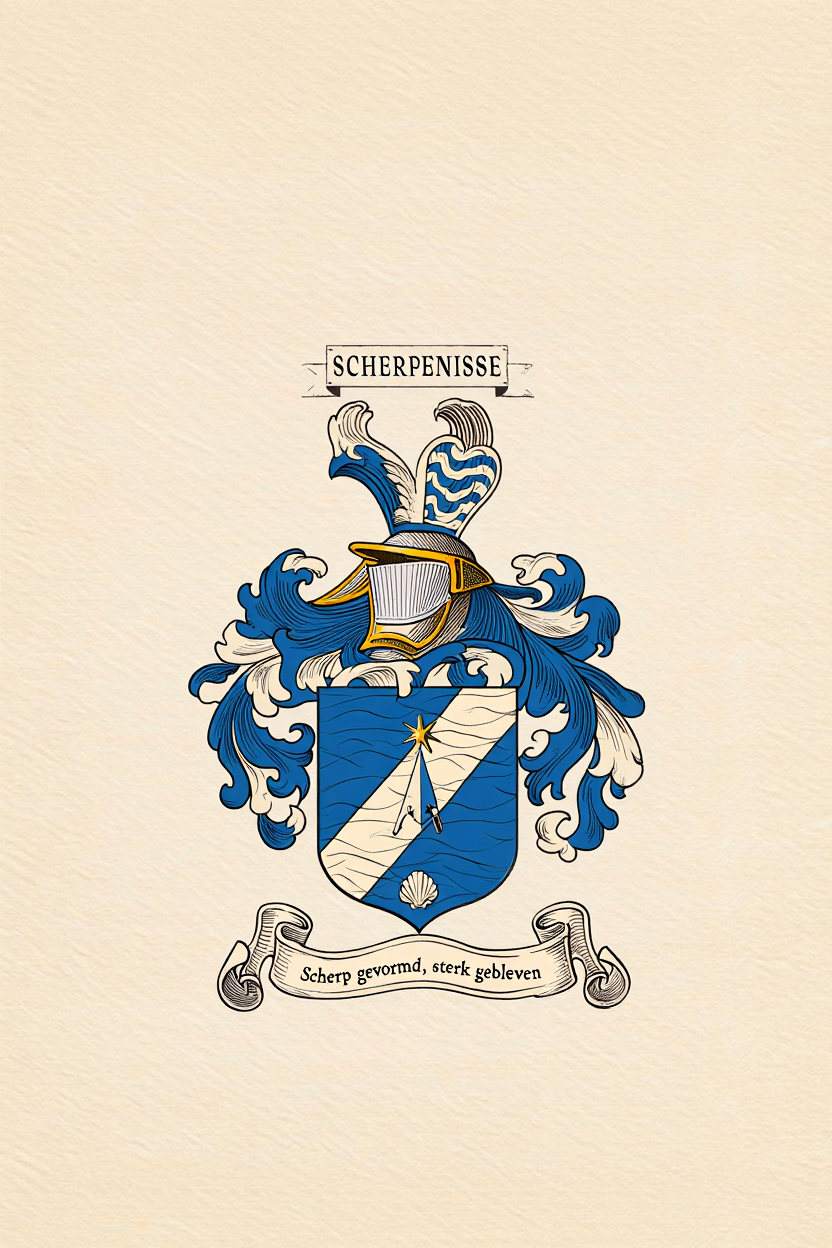 Familiewapen van de achternaam SCHERPENISSE