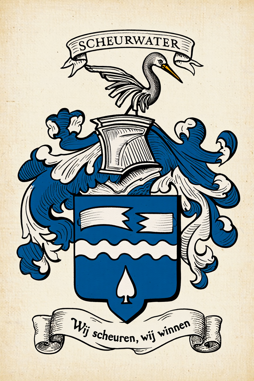 Familiewapen van de achternaam SCHEURWATER