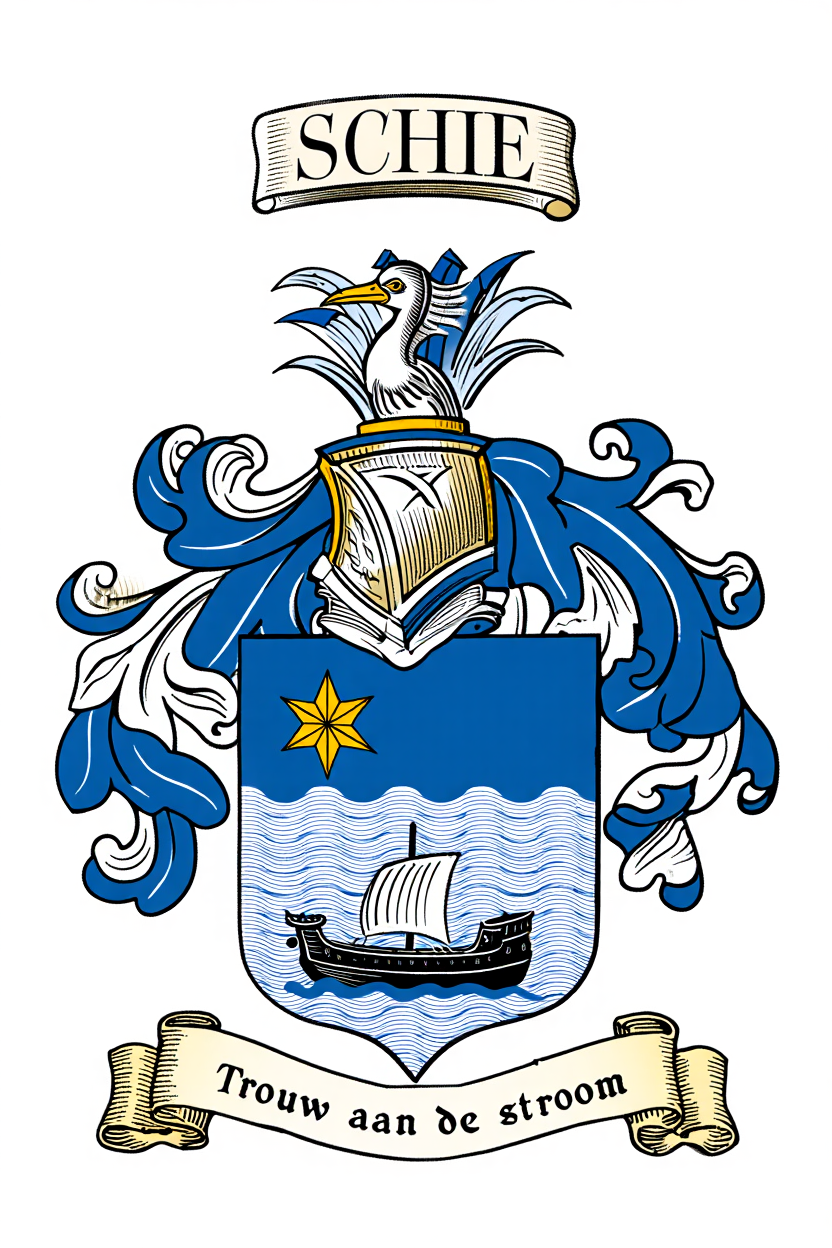 Familiewapen van de achternaam SCHIE (vergrendeld)