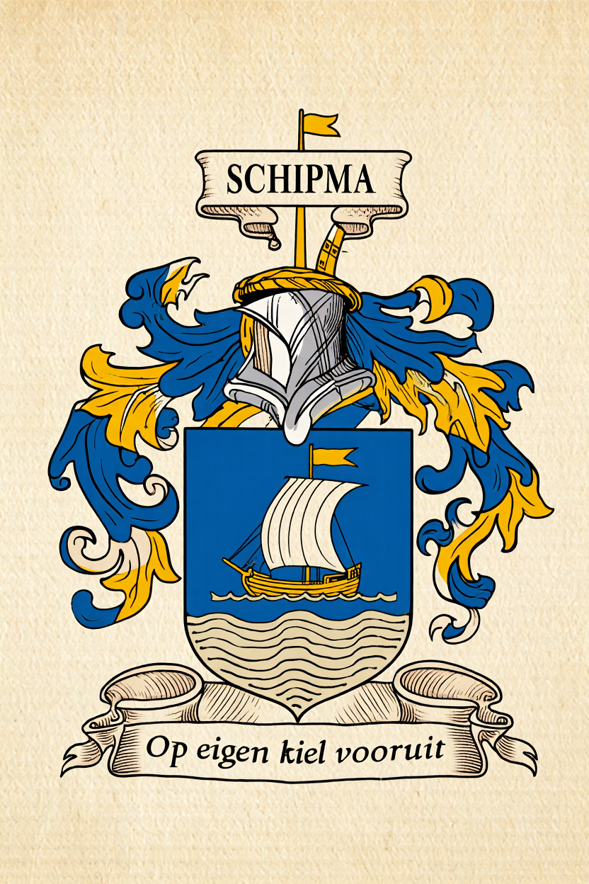 Familiewapen van de achternaam SCHIPMA