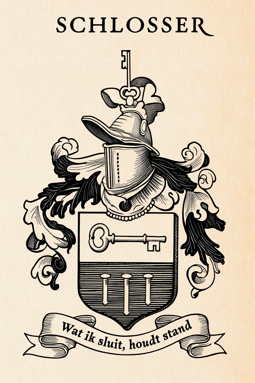 Familiewapen van de achternaam SCHLOSSER