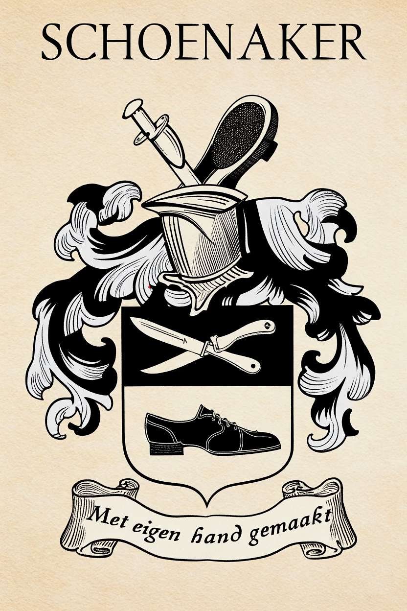 Familiewapen van de achternaam SCHOENAKER