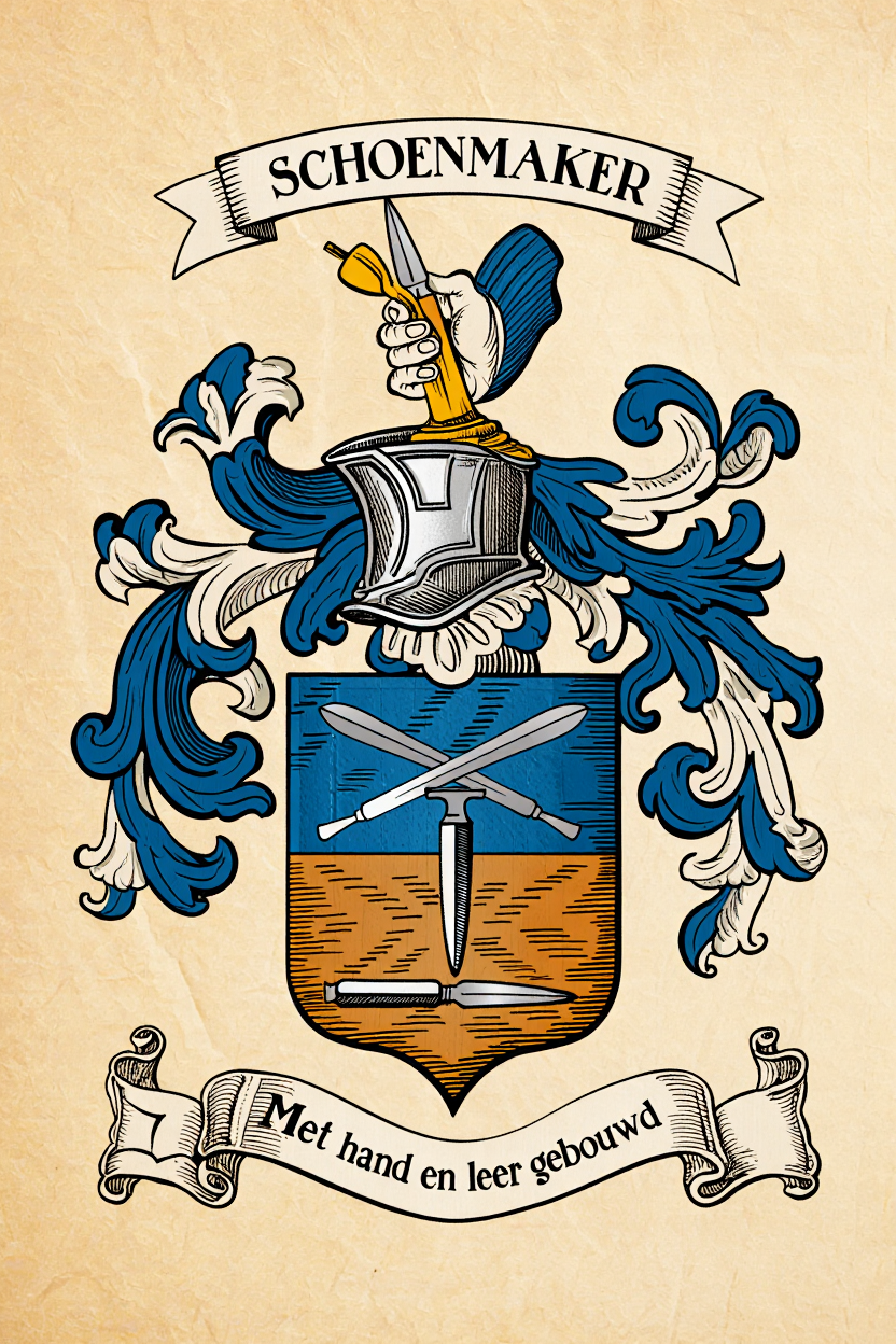 Familiewapen van de achternaam SCHOENMAKER