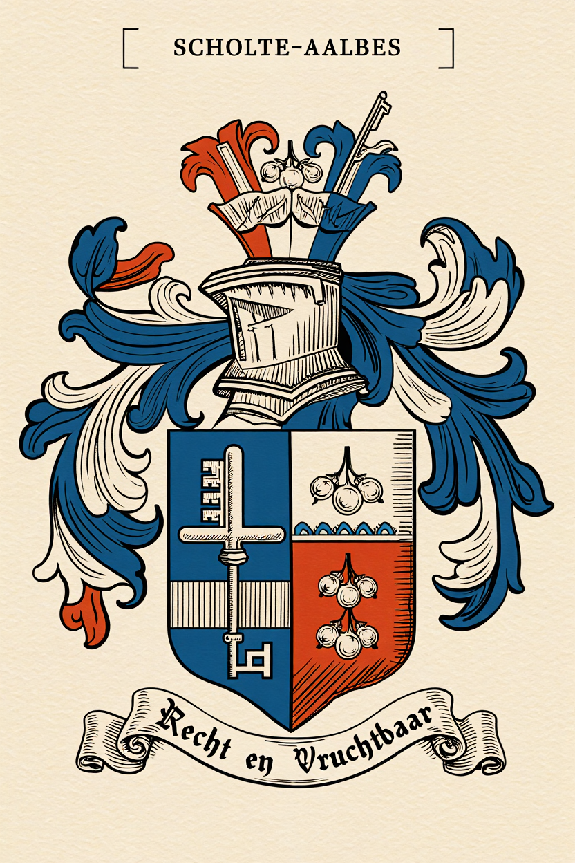 Familiewapen van de achternaam SCHOLTE-AALBES