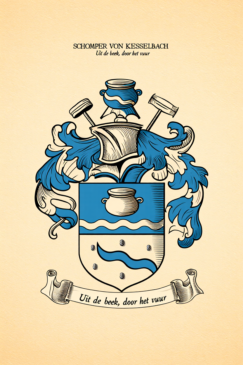 Familiewapen van de achternaam SCHOMPER VON KESSELBACH