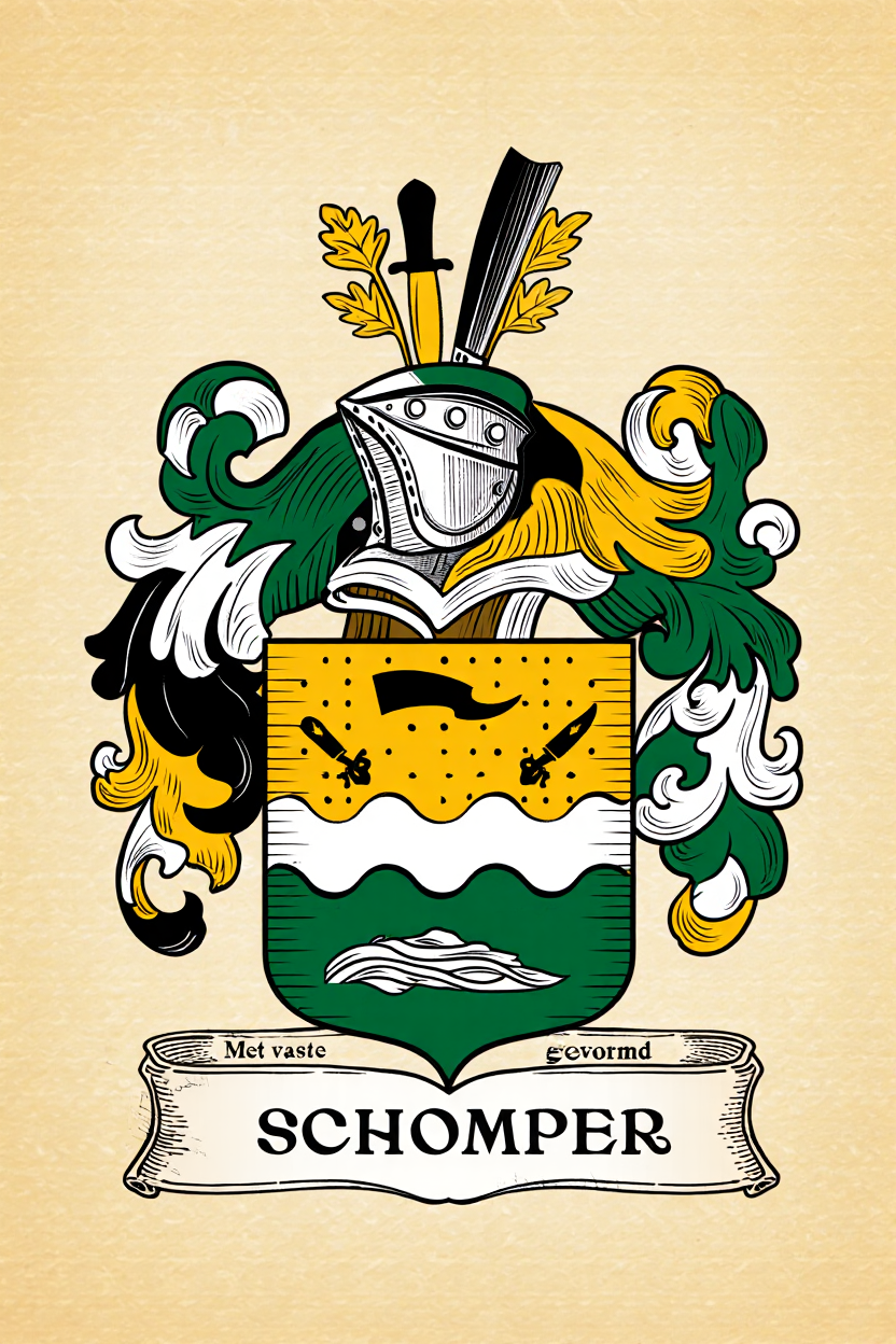 Familiewapen van de achternaam SCHOMPER
