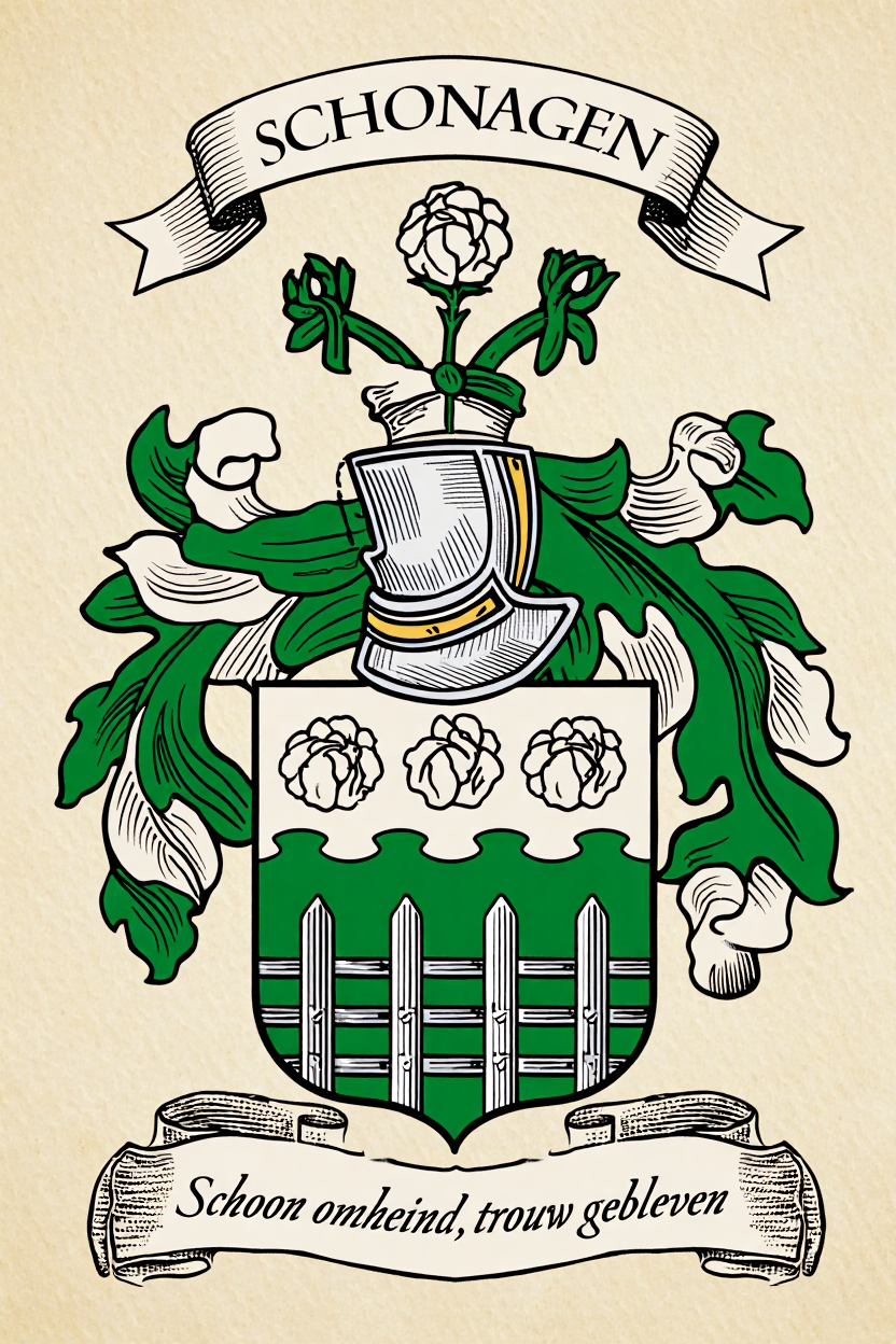 Familiewapen van de achternaam SCHONAGEN