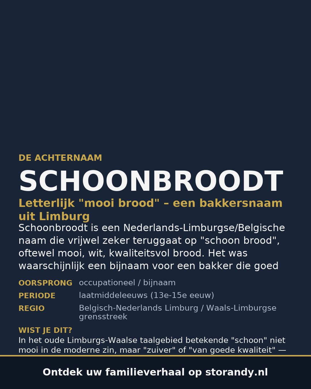 Familiewapen van de achternaam SCHOONBROODT