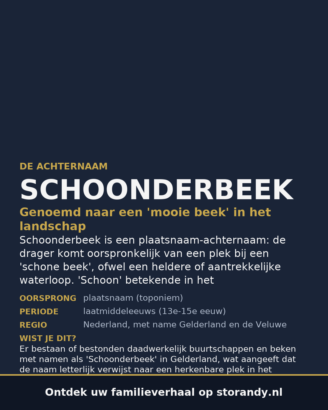 Familiewapen van de achternaam SCHOONDERBEEK