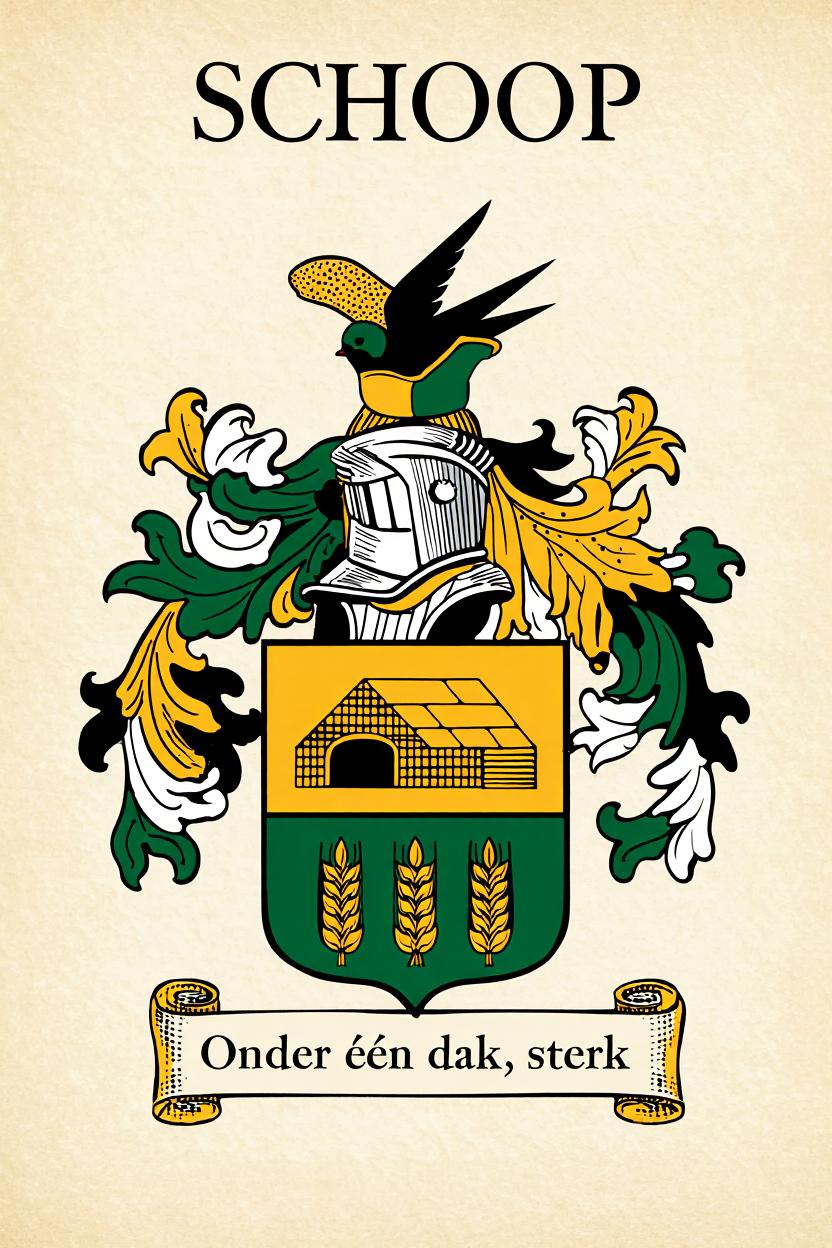 Familiewapen van de achternaam SCHOOP