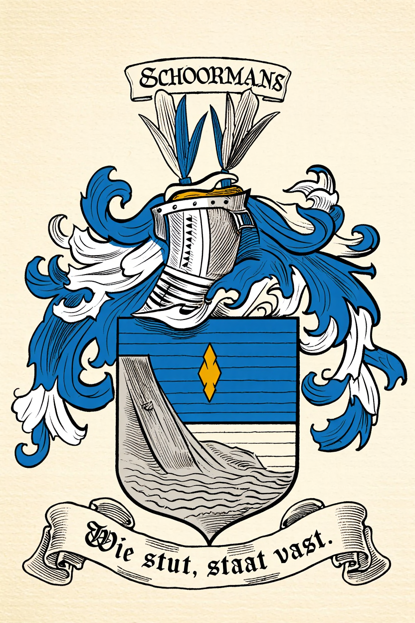 Familiewapen van de achternaam SCHOORMANS