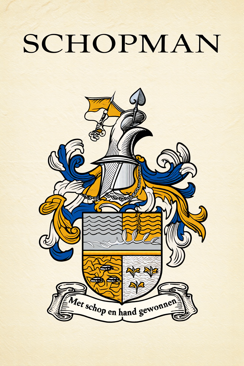 Familiewapen van de achternaam SCHOPMAN