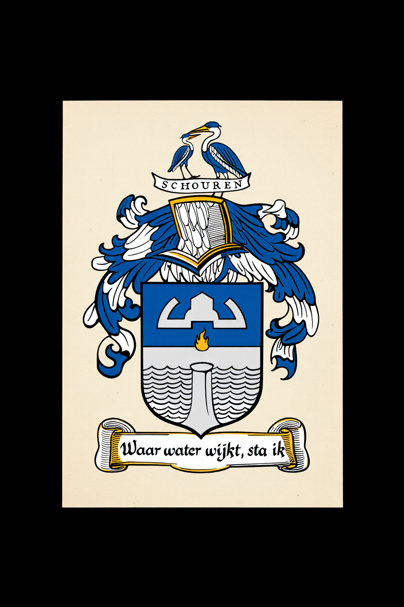Familiewapen van de achternaam SCHOUREN (vergrendeld)