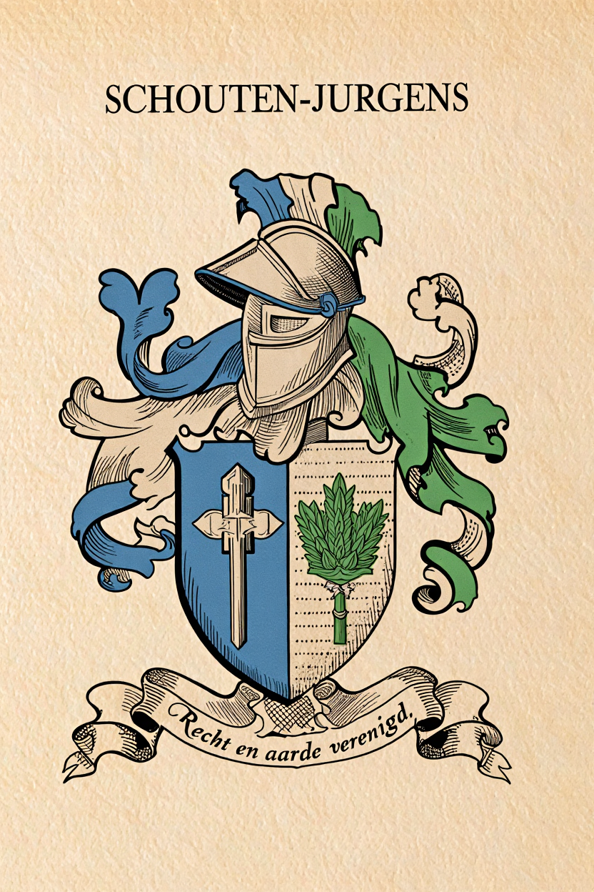 Familiewapen van de achternaam SCHOUTEN-JURGENS