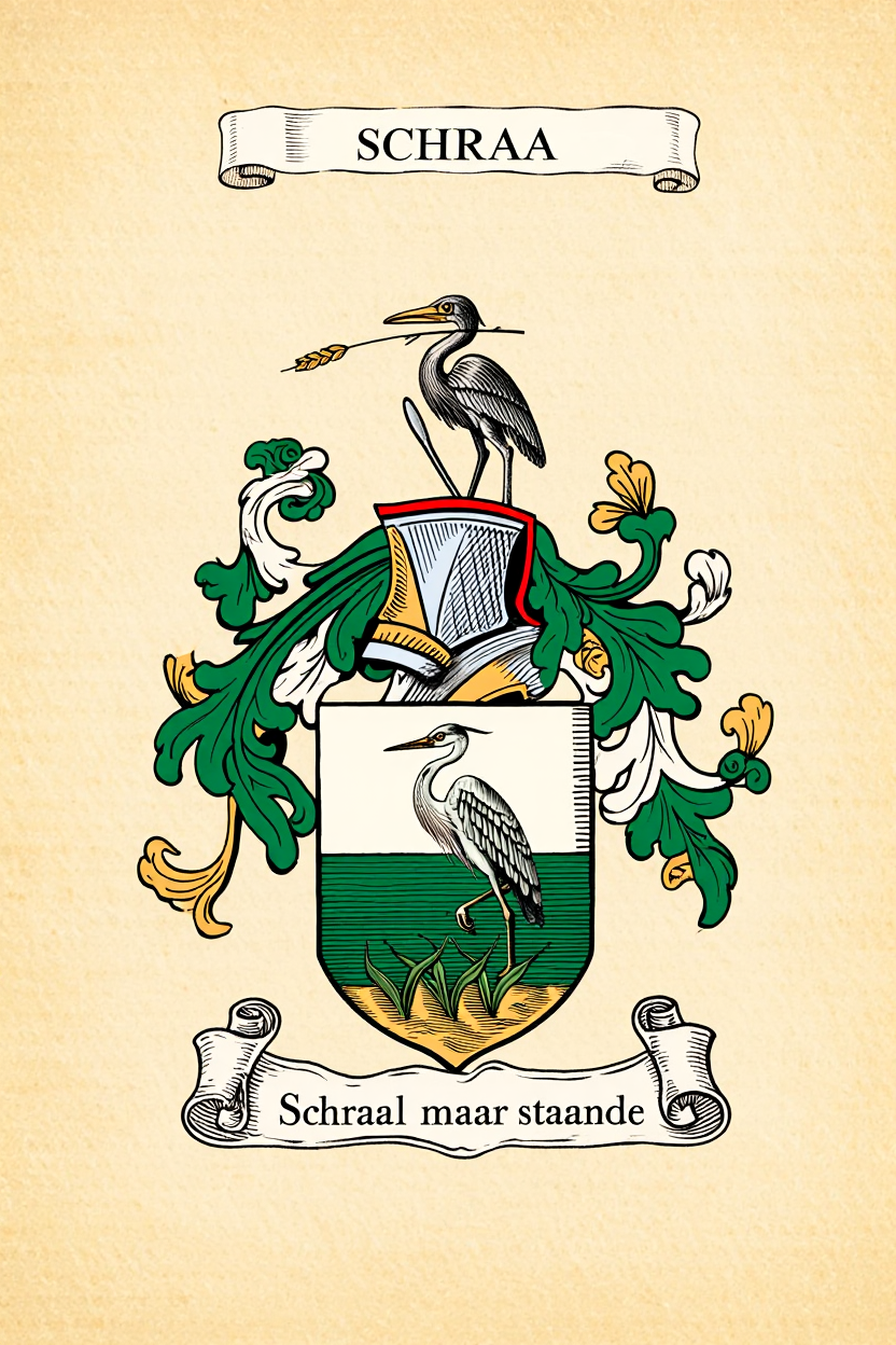 Familiewapen van de achternaam SCHRAA