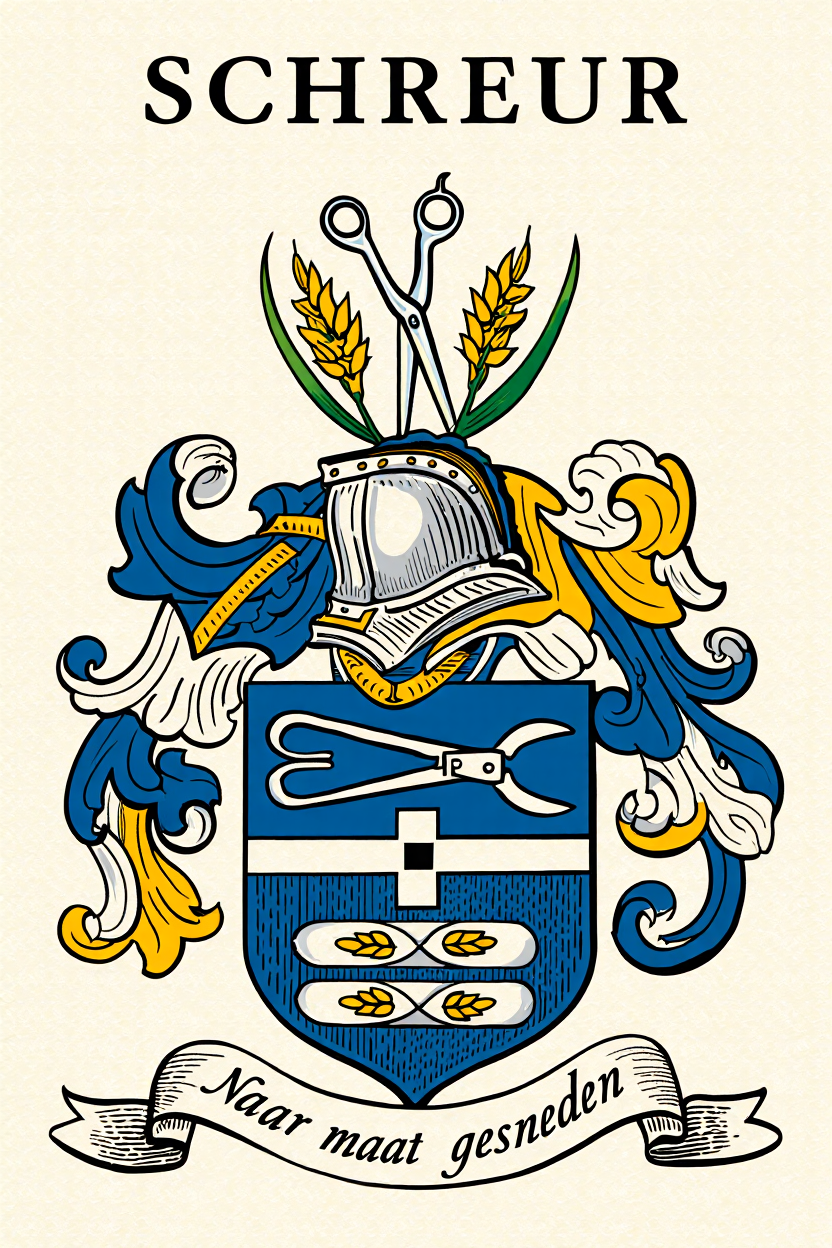 Familiewapen van de achternaam SCHREUR