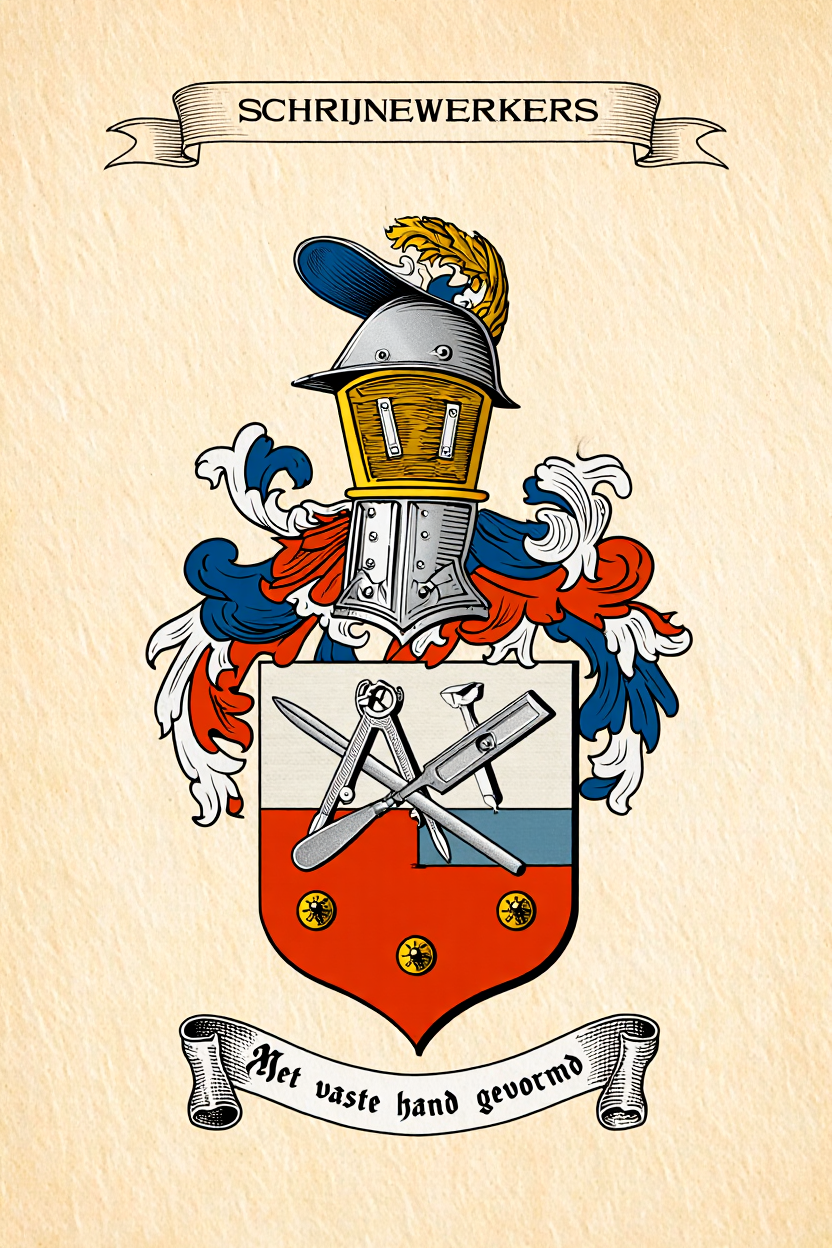 Familiewapen van de achternaam SCHRIJNEWERKERS (vergrendeld)