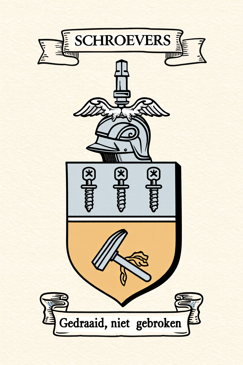 Familiewapen van de achternaam SCHROEVERS