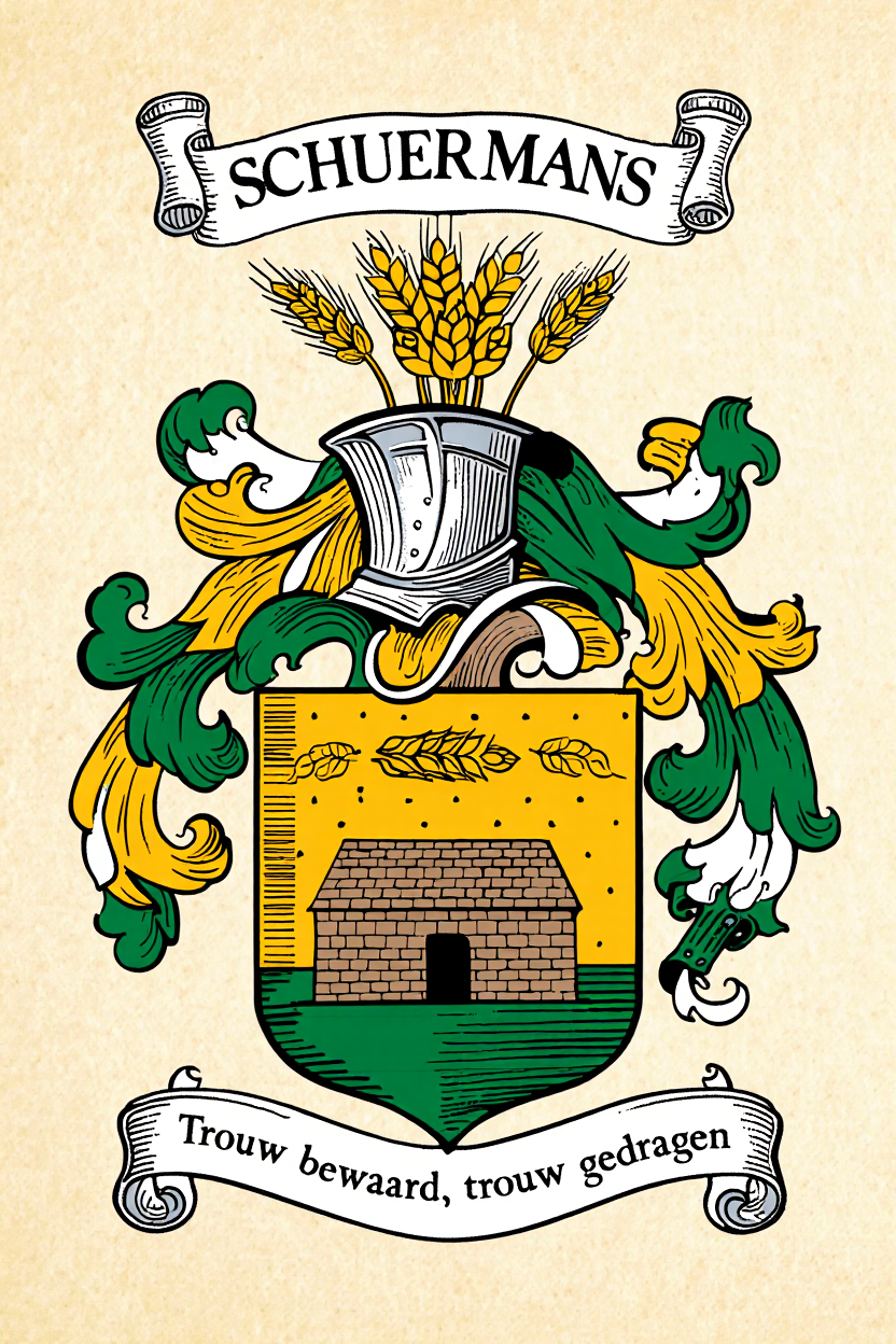 Familiewapen van de achternaam SCHUERMANS