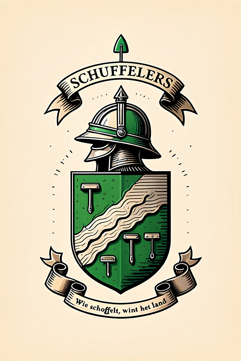 Familiewapen van de achternaam SCHUFFELERS (vergrendeld)