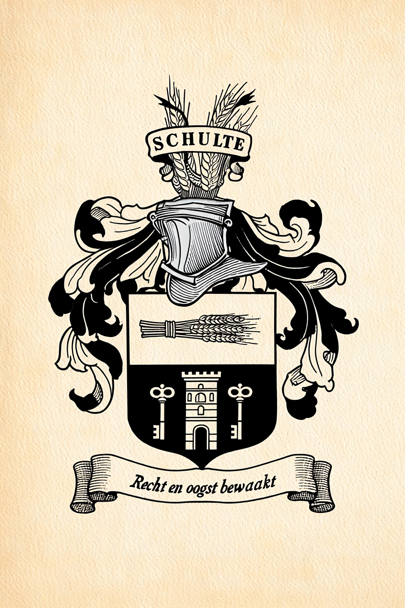 Familiewapen van de achternaam SCHULTE