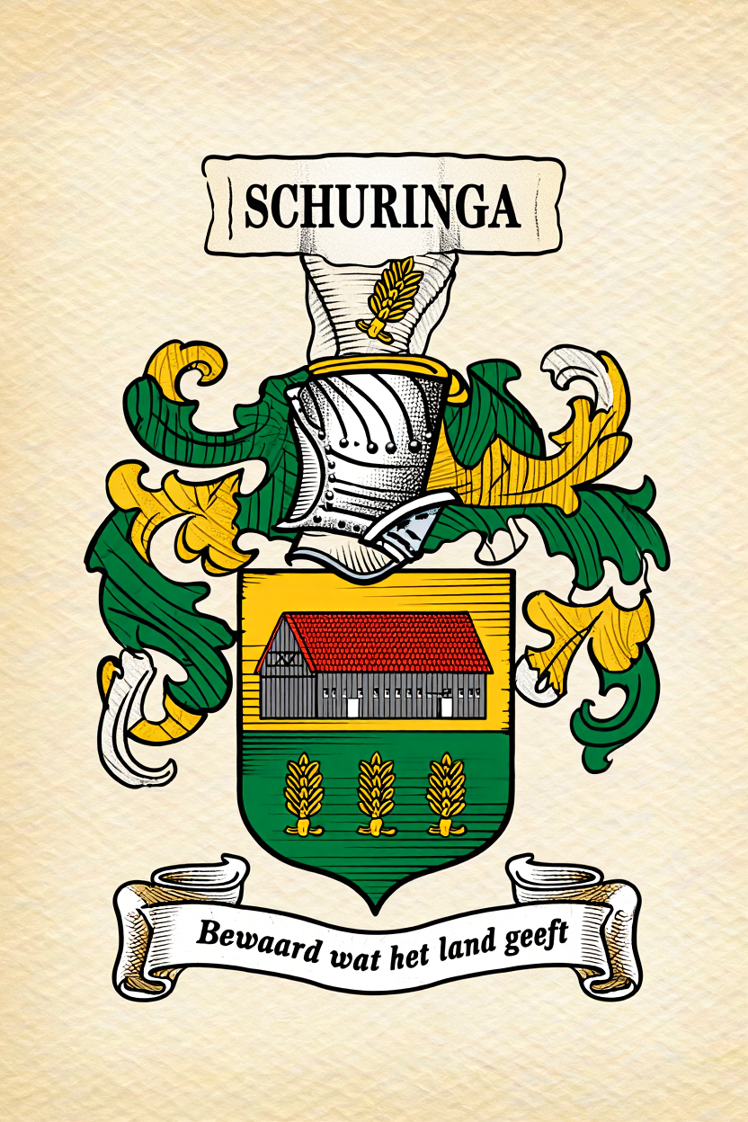 Familiewapen van de achternaam SCHURINGA