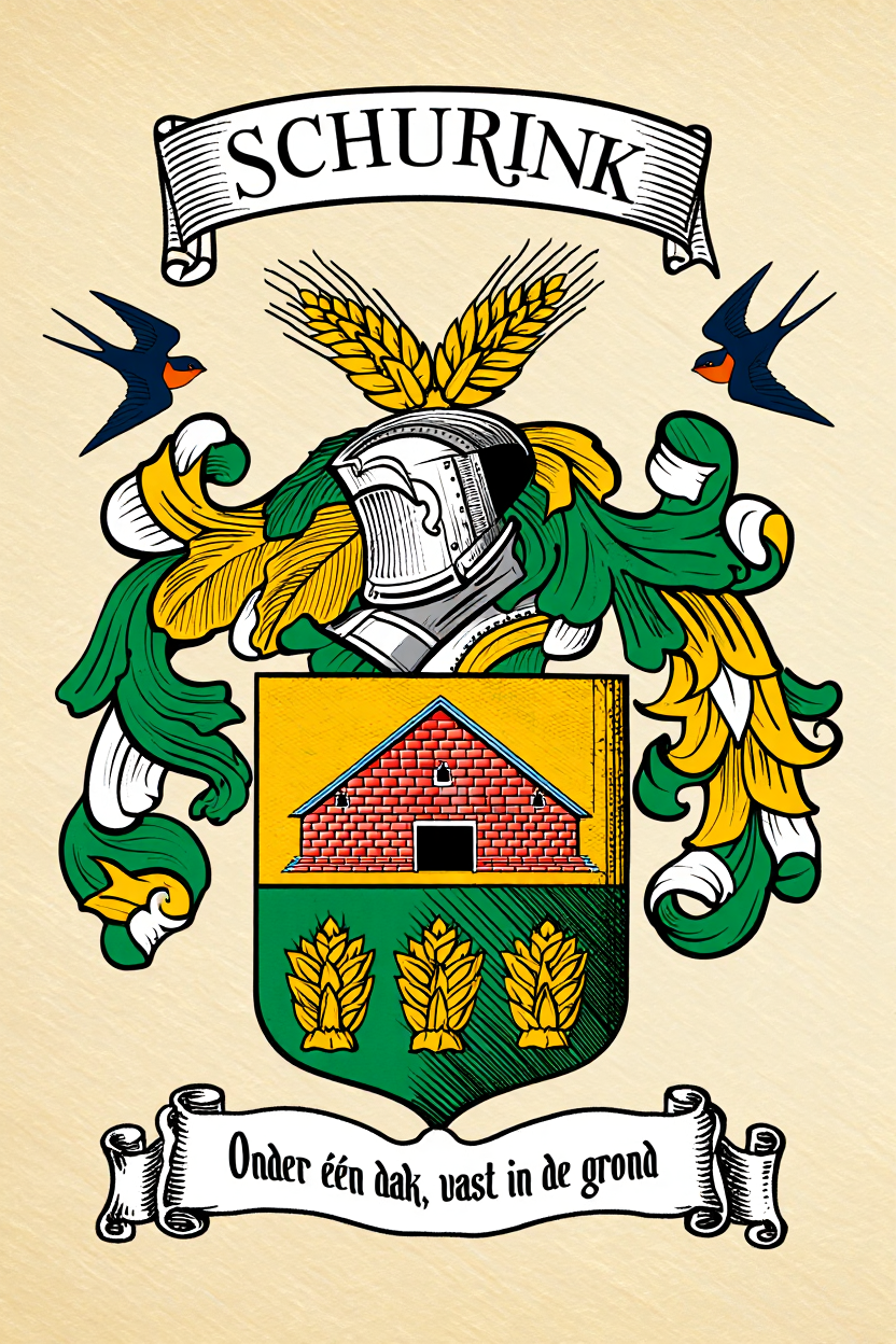 Familiewapen van de achternaam SCHURINK