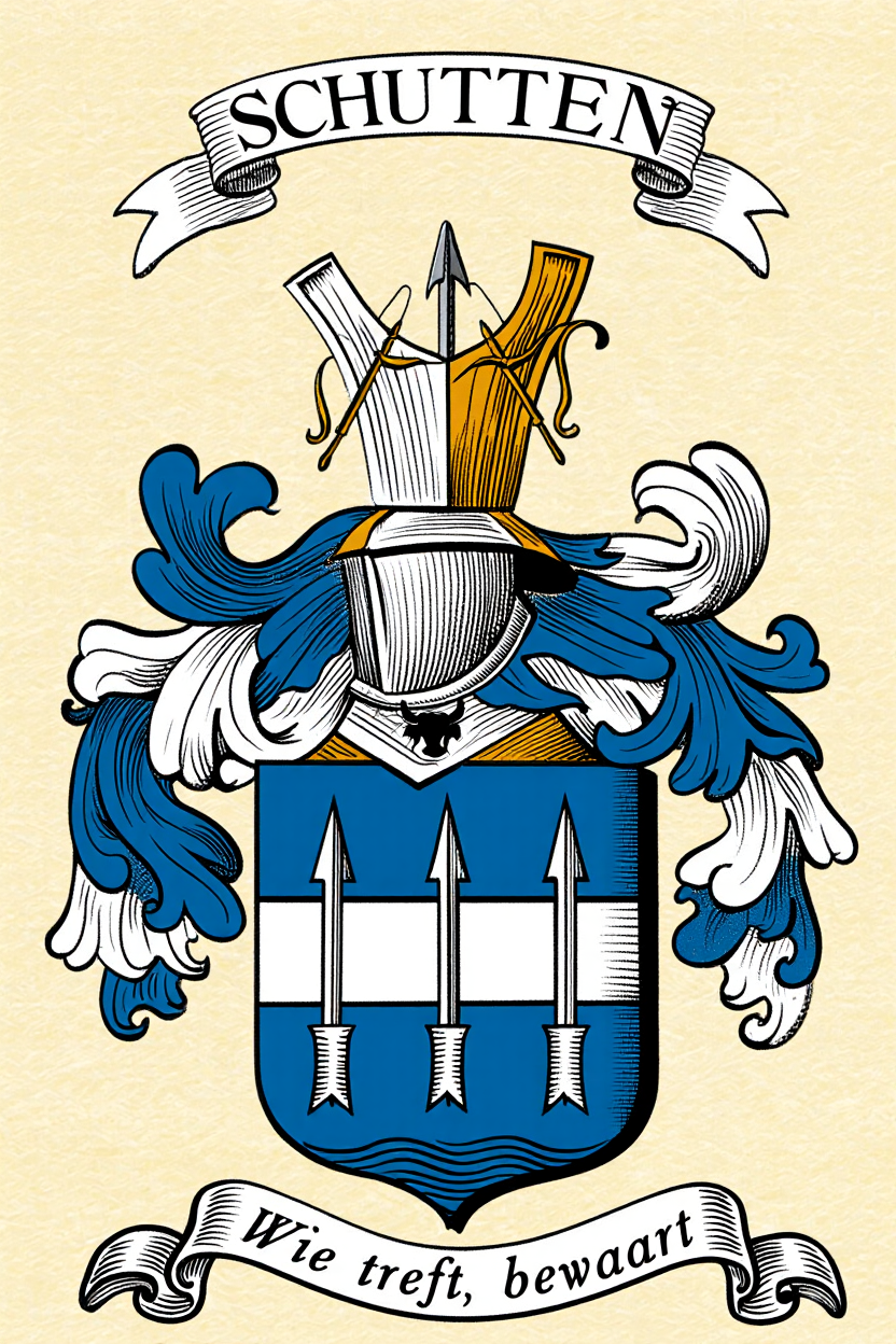 Familiewapen van de achternaam SCHUTTEN