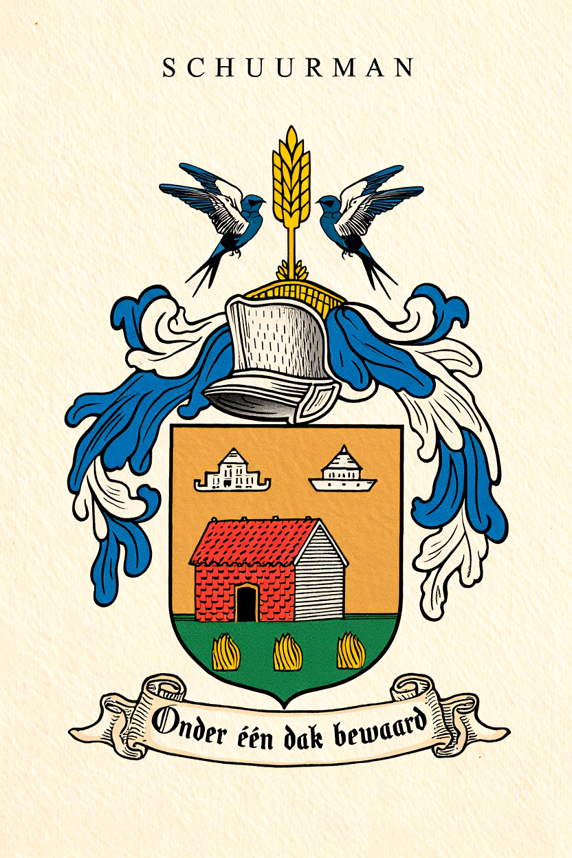 Familiewapen van de achternaam SCHUURMAN