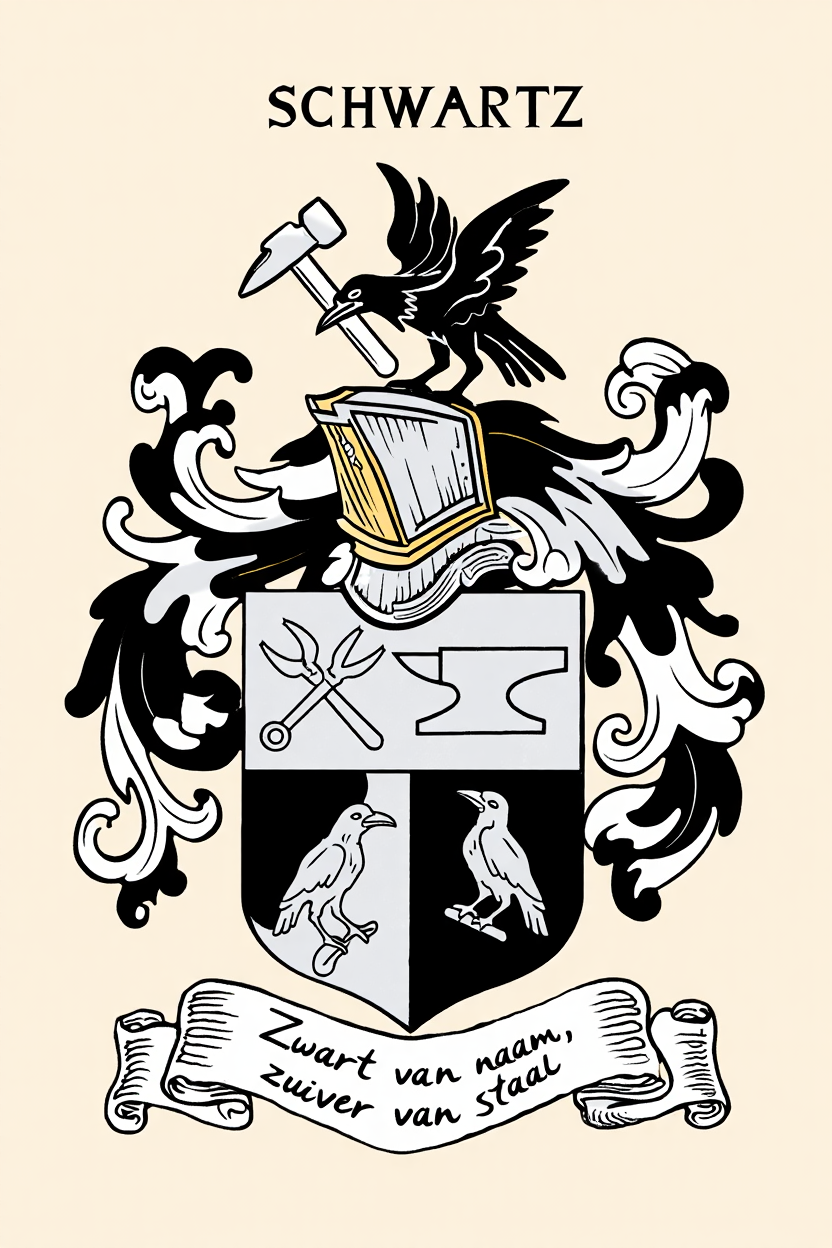 Familiewapen van de achternaam SCHWARTZ