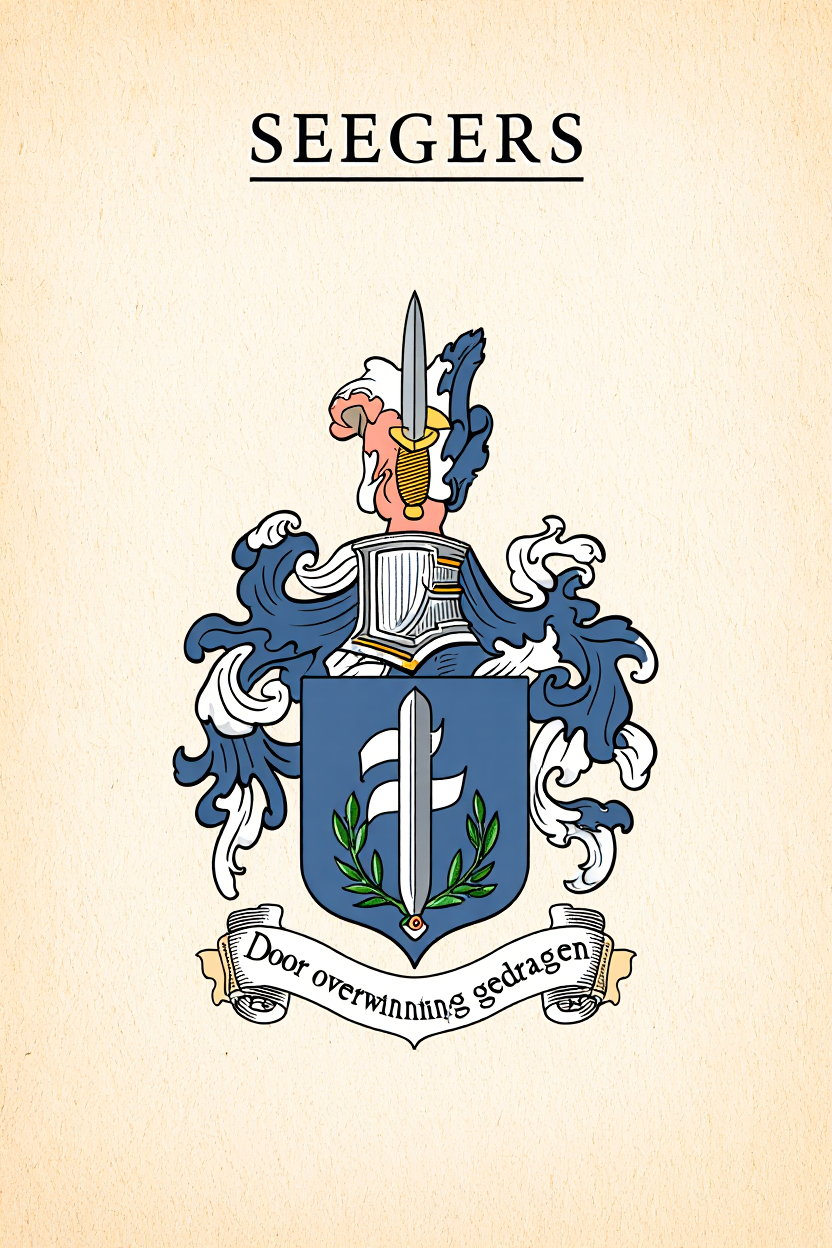 Familiewapen van de achternaam SEEGERS (vergrendeld)