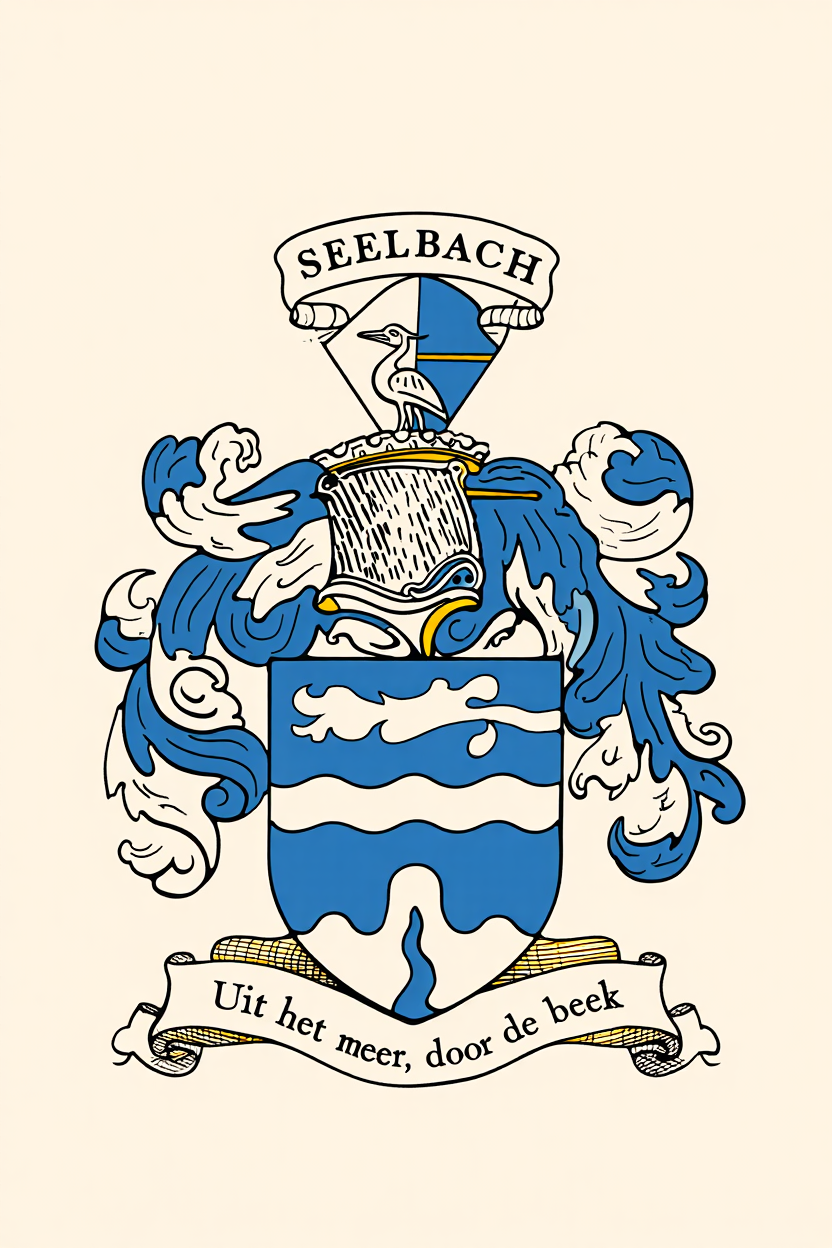 Familiewapen van de achternaam SEELBACH (vergrendeld)