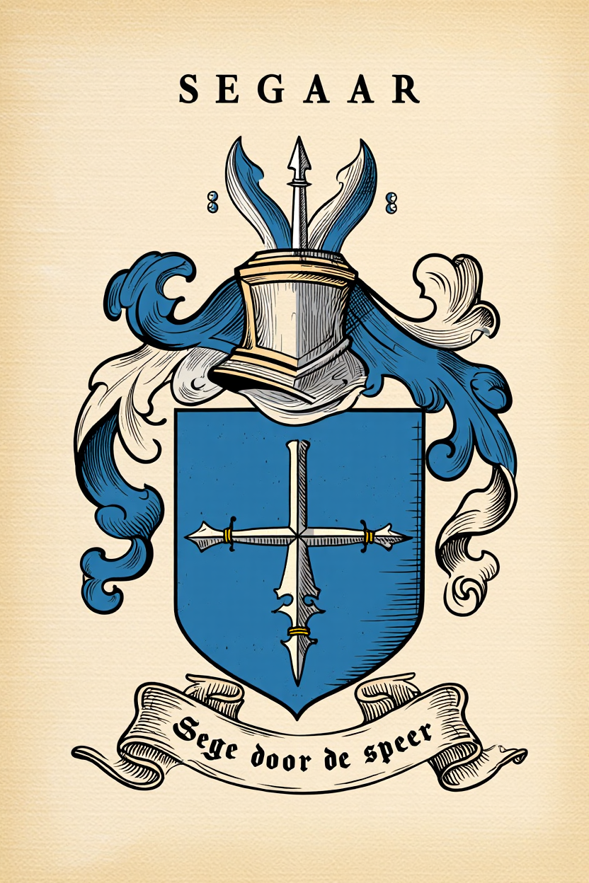 Familiewapen van de achternaam SEGAAR (vergrendeld)