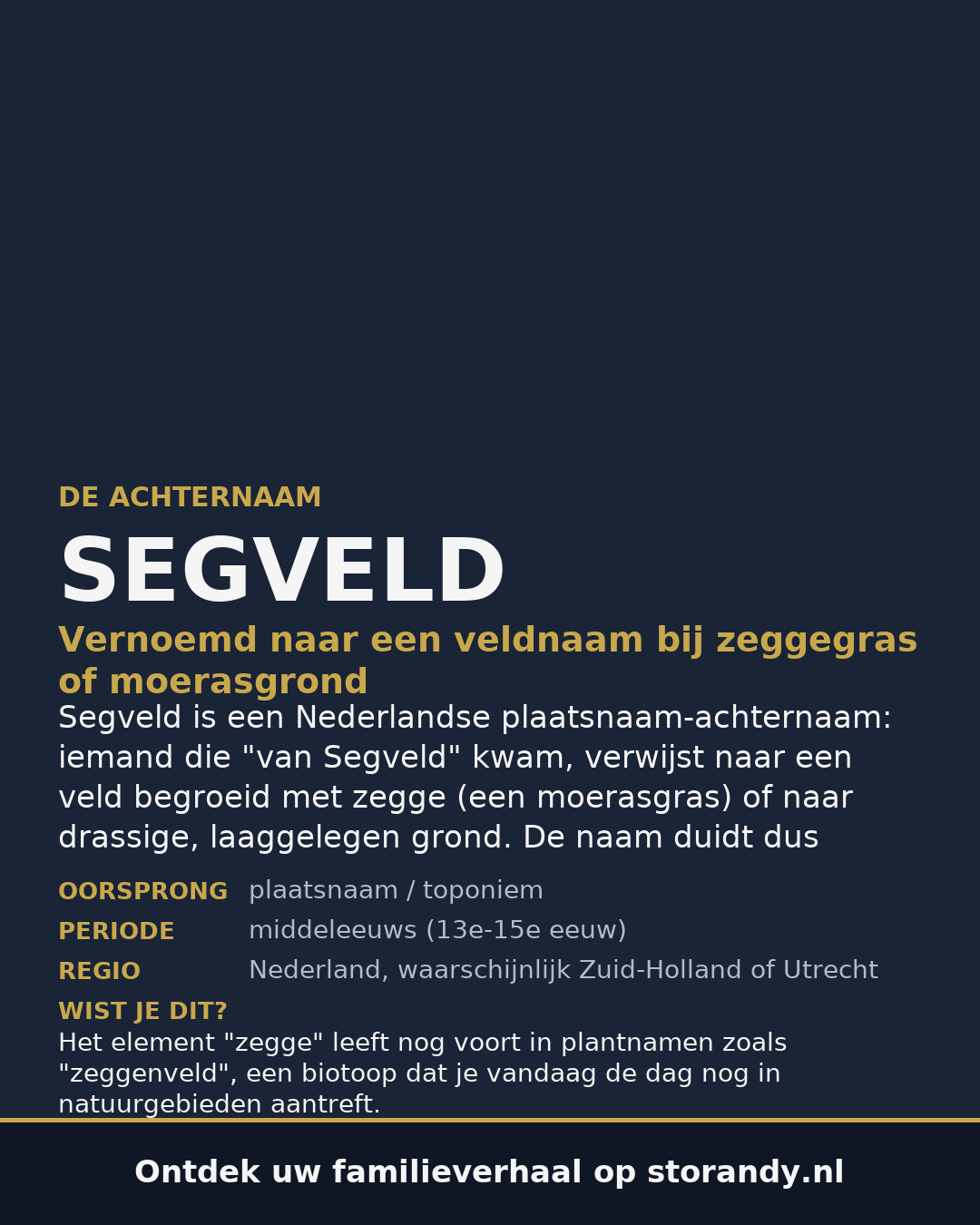 Familiewapen van de achternaam SEGVELD