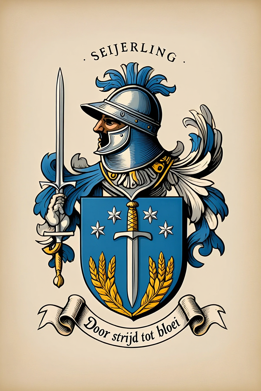 Familiewapen van de achternaam SEIJERLING (vergrendeld)