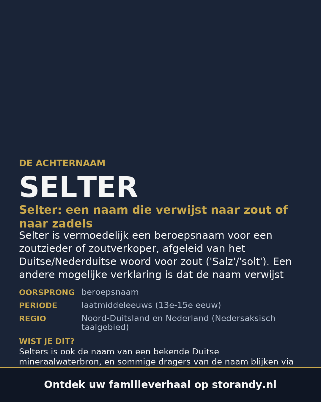 Familiewapen van de achternaam SELTER