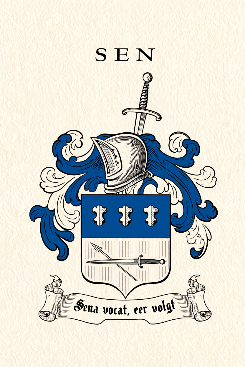 Familiewapen van de achternaam SEN