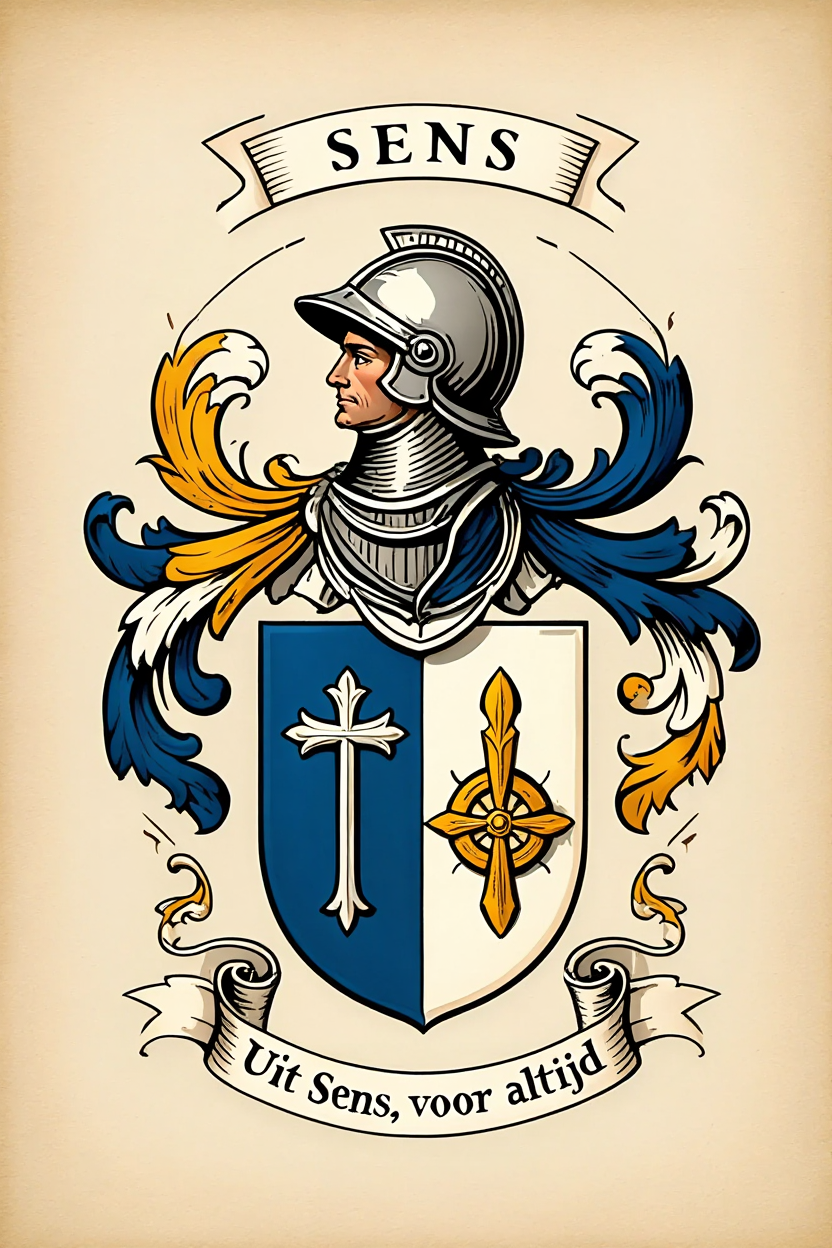 Familiewapen van de achternaam SENS (vergrendeld)