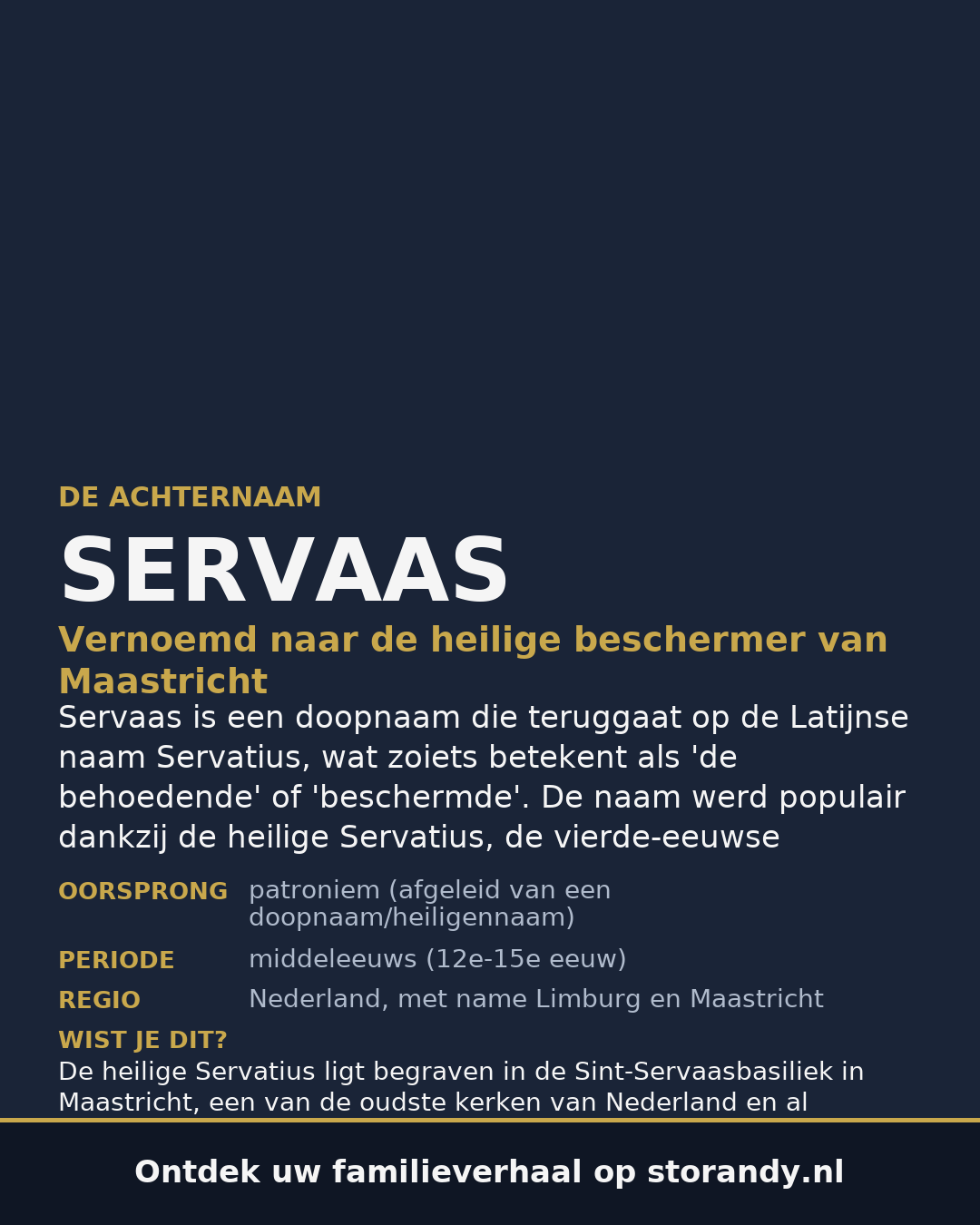 Familiewapen van de achternaam SERVAAS