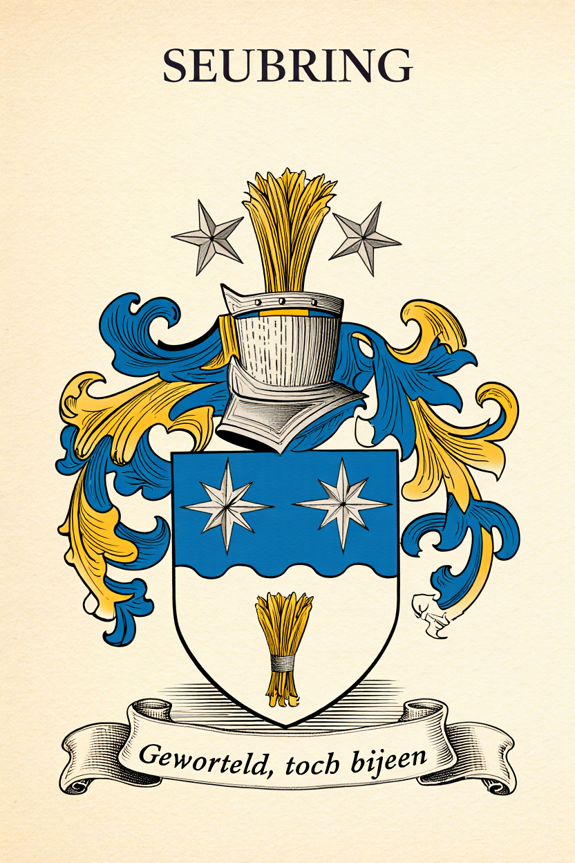 Familiewapen van de achternaam SEUBRING (vergrendeld)