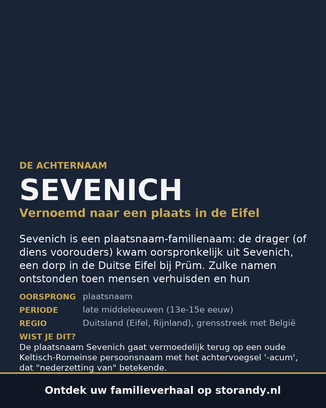 Familiewapen van de achternaam SEVENICH