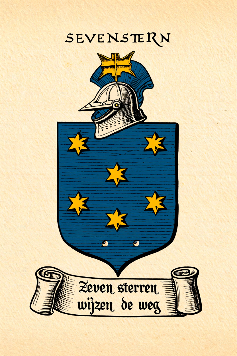 Familiewapen van de achternaam SEVENSTERN (vergrendeld)