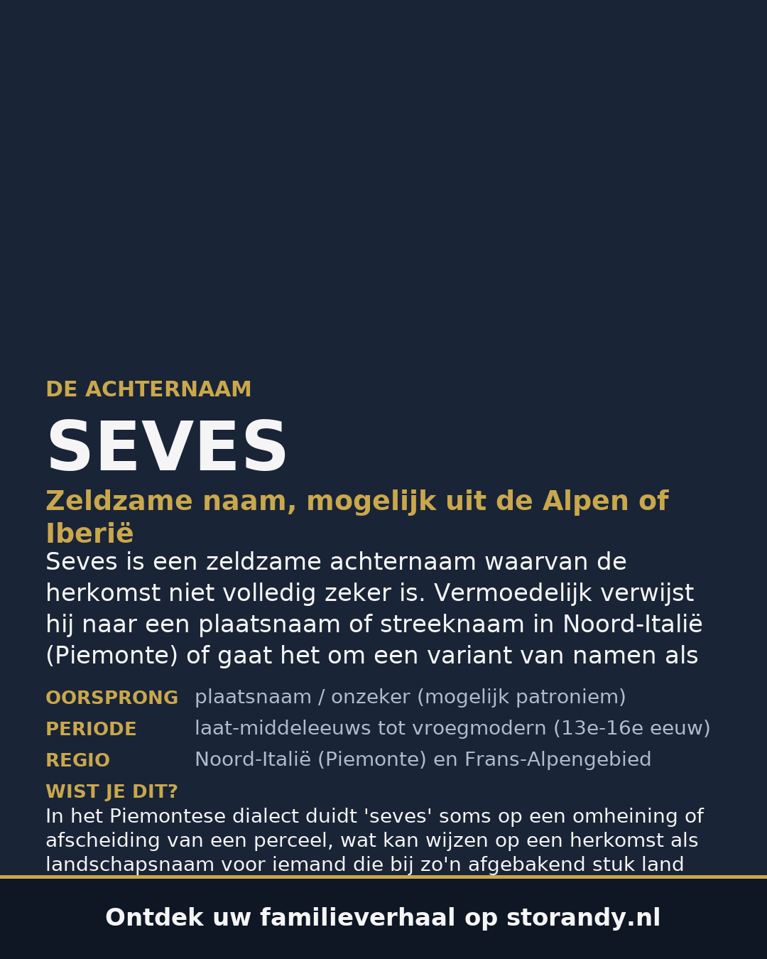 Familiewapen van de achternaam SEVES