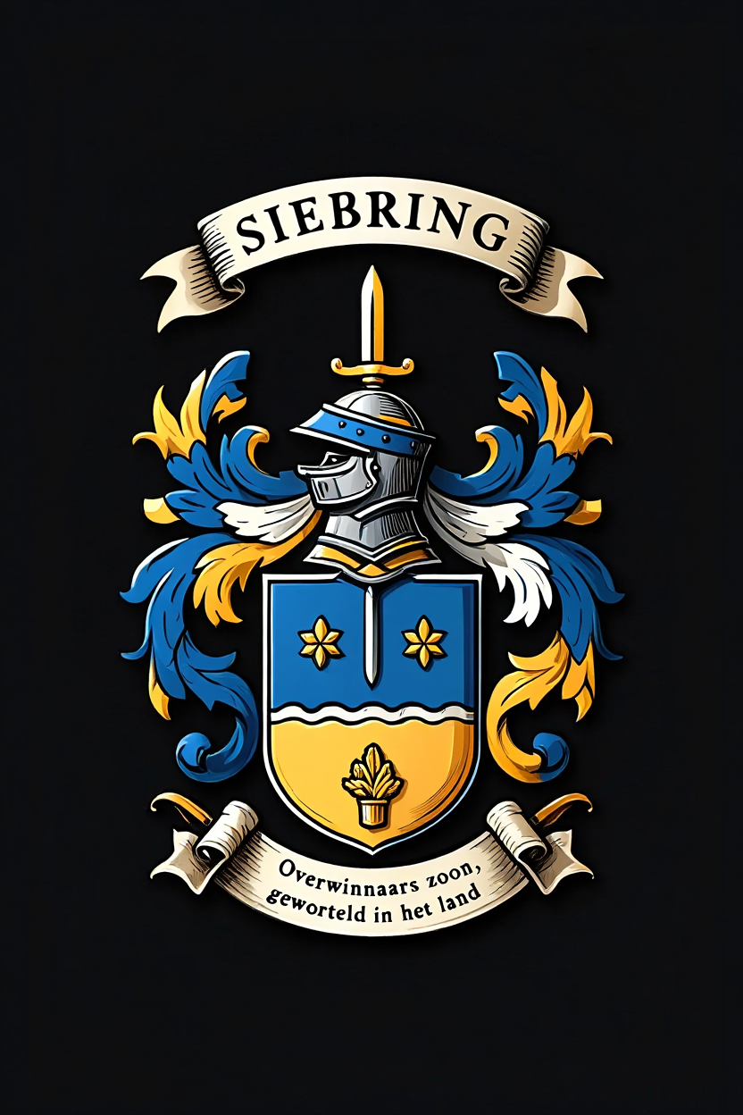 Familiewapen van de achternaam SIEBRING (vergrendeld)