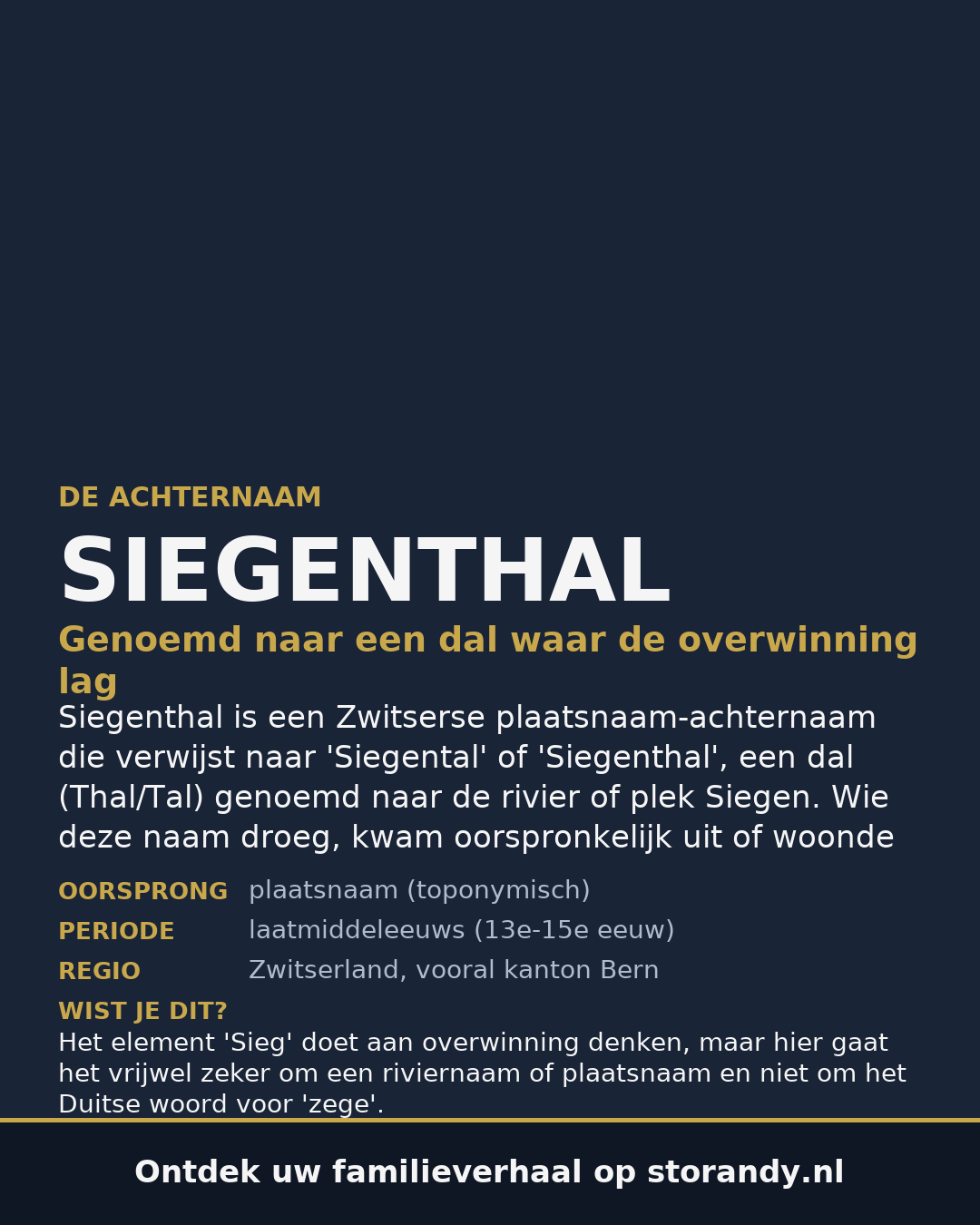 Familiewapen van de achternaam SIEGENTHAL