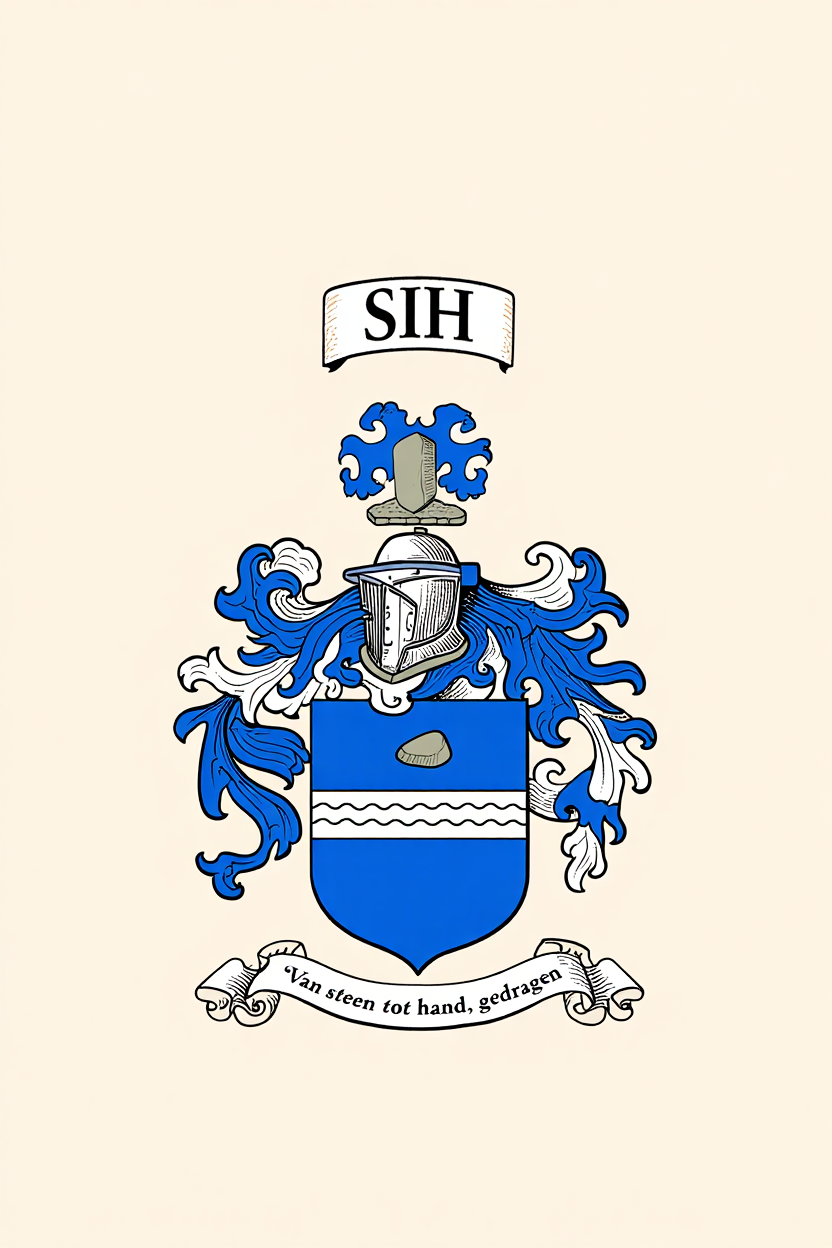 Familiewapen van de achternaam SIH (vergrendeld)
